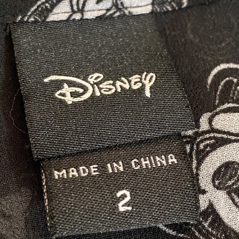 Torrid X Disney Minnie Mouse Babydoll Dress Size 2X Black Sheer Button Front - Picture 11 of 12